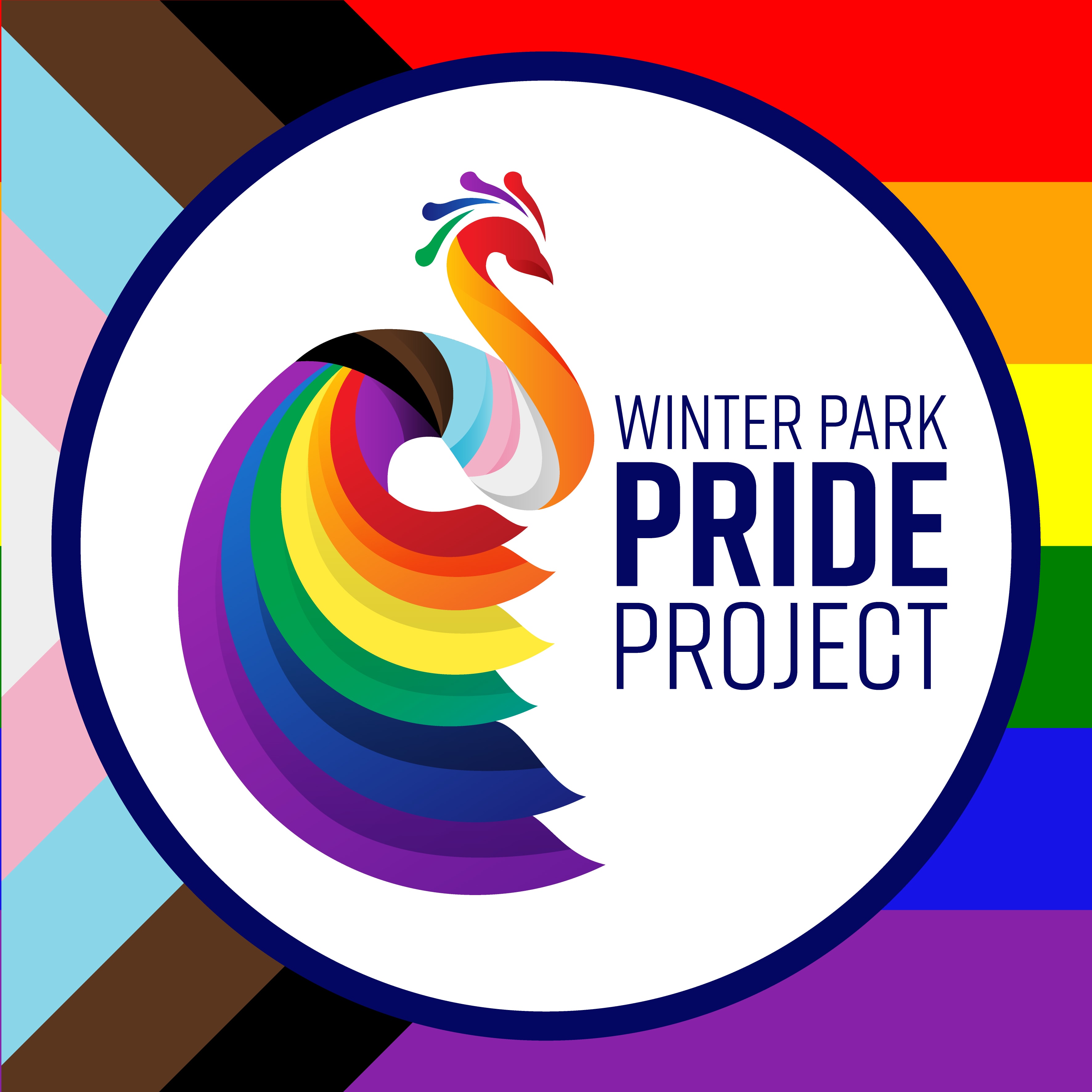Pride Peacock Square Flag