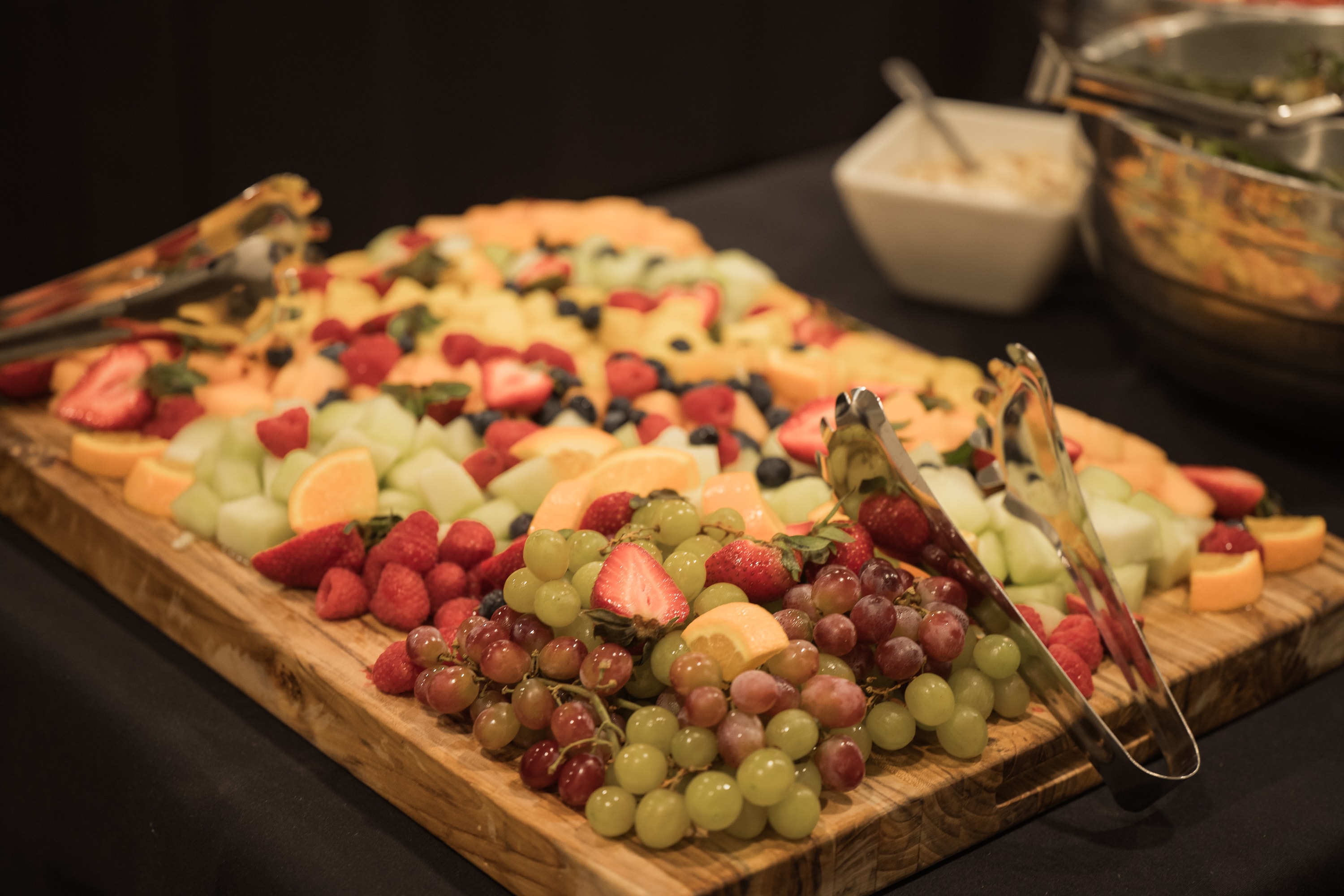 Fruit board at the Peacocks & Divas 2025 brunch